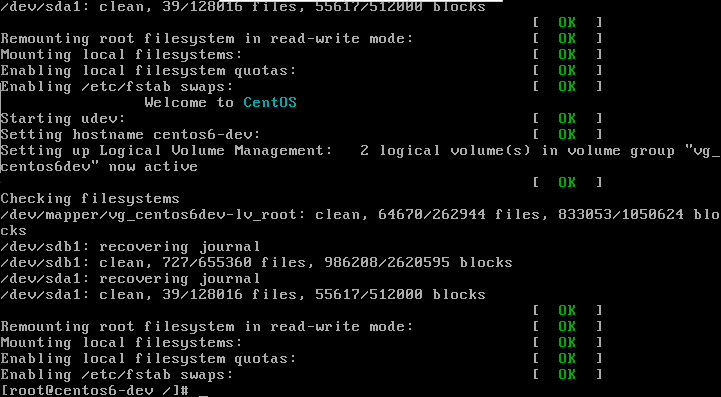 系统进入root账号，可以操作服务器